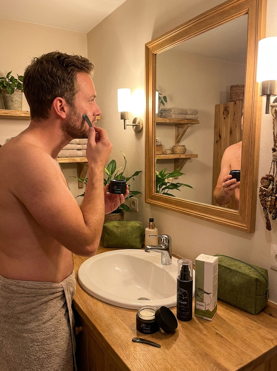Votre mari utilise aussi toujours vos crèmes ?