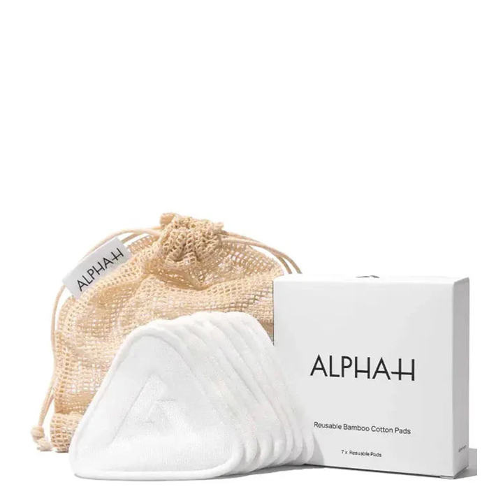 Alpha-H Disques démaquillants en bambou et coton réutilisables 7 pièces