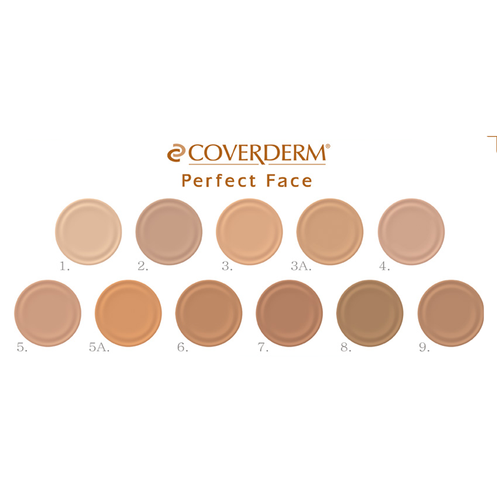 Coverderm Perfect Face teintes