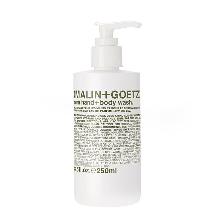 Malin+Goetz Gel lavant mains et corps Rhum