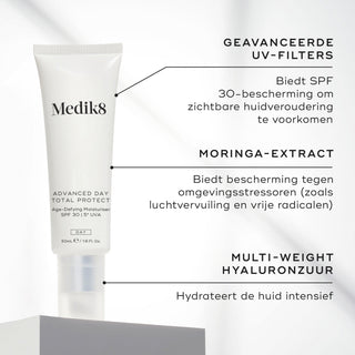 Medik8 Advanced Day Total Protect - SPF 30 50ml ingrédients principaux