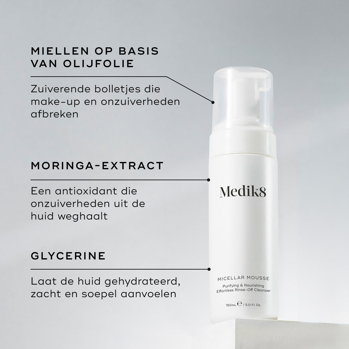 Medik8 Micellar Mousse principaux ingrédients