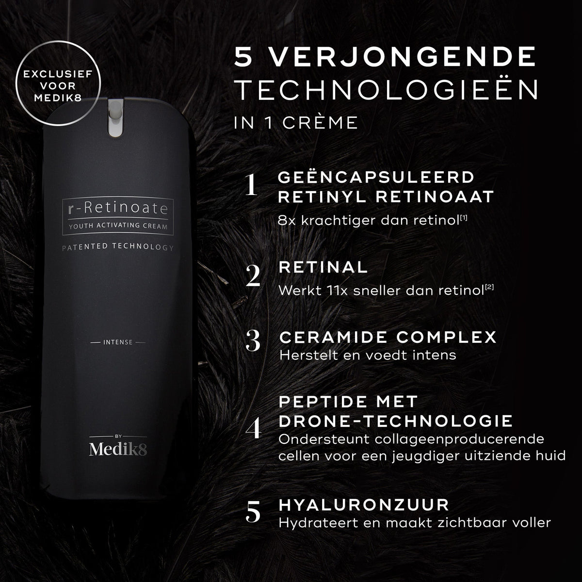 Medik8 r-Retinoate Intense - Night cream 50ml principaux ingrédients