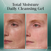 Medik8 Total Moisture Cleansing Gel 145ml avant avec maquillage et après sans maquillage