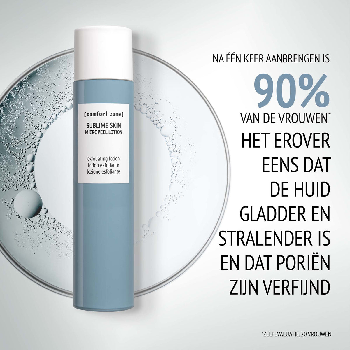 Comfort Zone Sublime Skin Micropeel Lotion resultaat