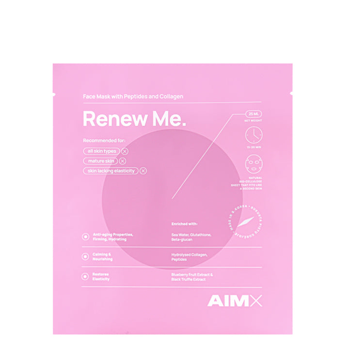AIMX Renew Me - Masque Visage au Collagène