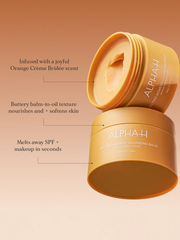 Alpha-H Melting Moment Cleansing Balm Orange Creme Brulee ambiance 1