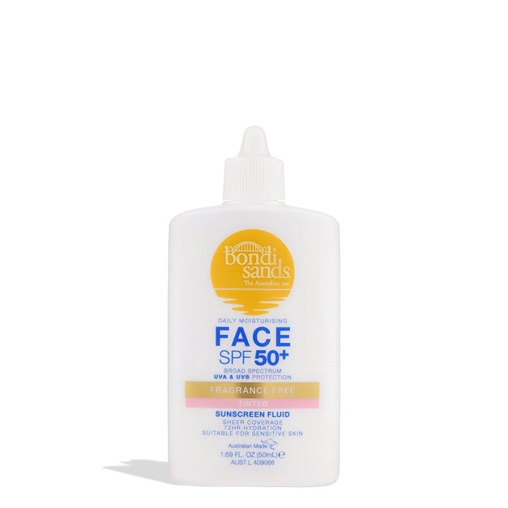 Bondi Sands Fluide Visage Teinté Quotidien FPS 50+ Sans Parfum 50 ml