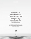 Calecim Eye Contour Lifting Cream application
