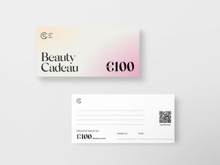 Care for Skin Gift Card 100 euro voor en achterkant