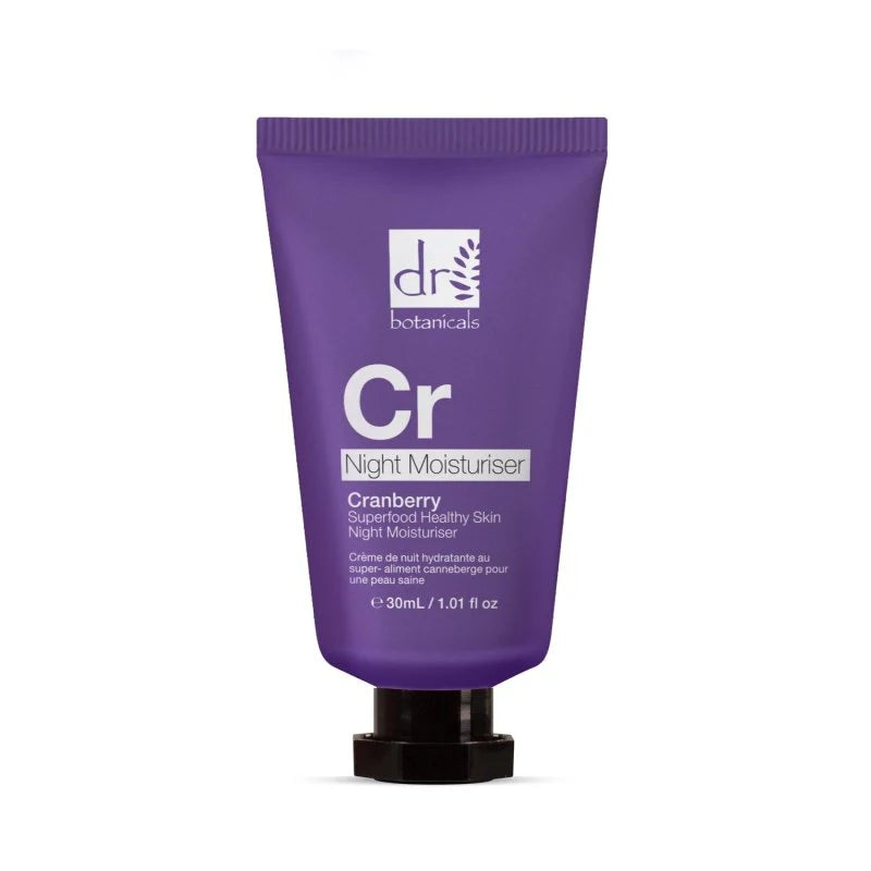 Dr. Botanicals Cranberry Superfood Crème de nuit hydratante pour une peau saine 30 ml
