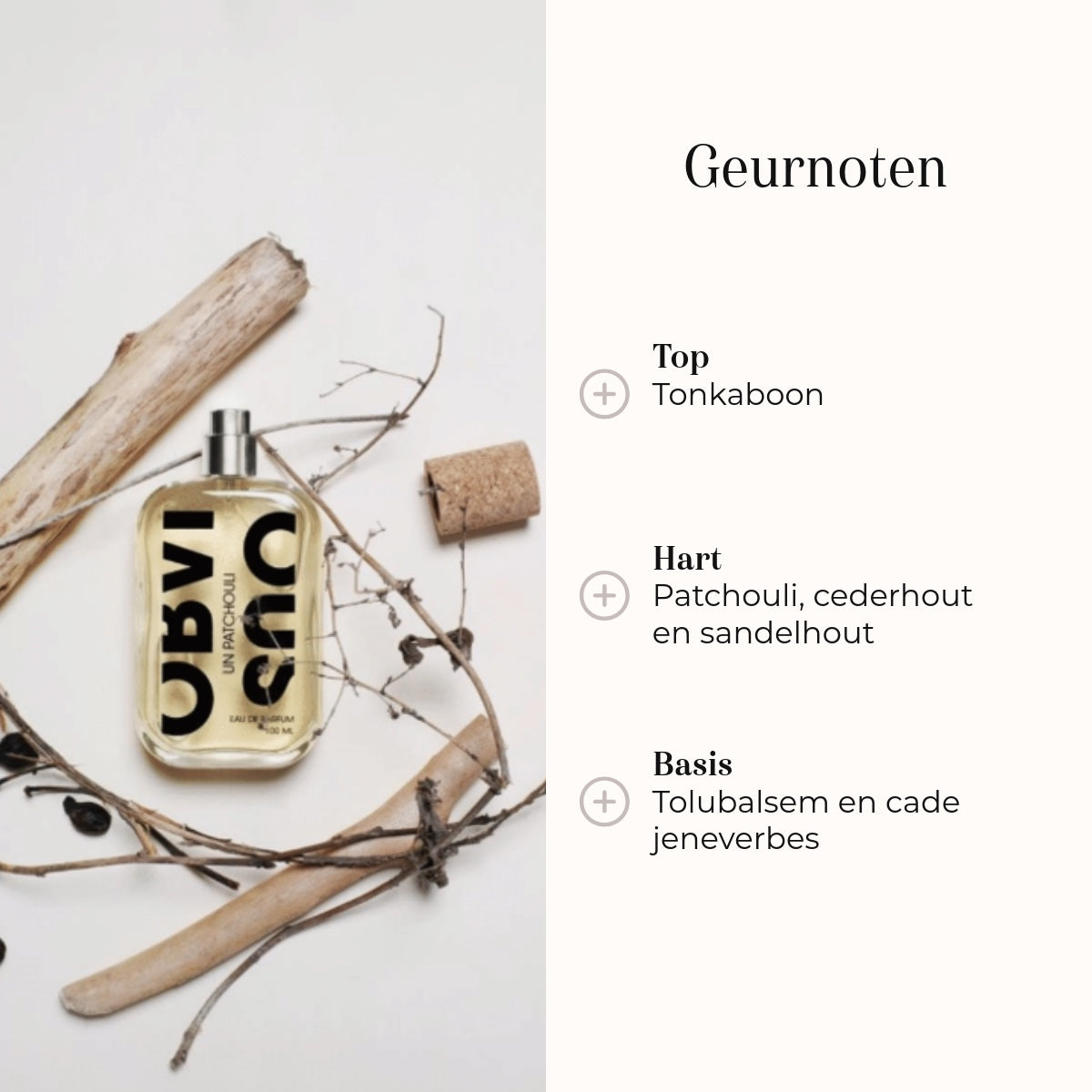 Eau de Parfum - Un Patchouli 100ml geurnoten