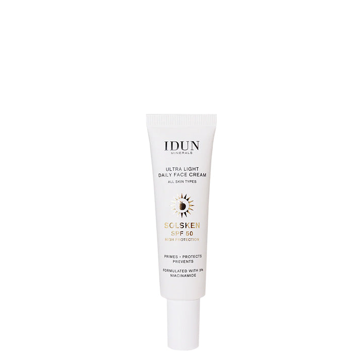 IDUN Minerals Primer & Crème de jour Solsken FPS50
