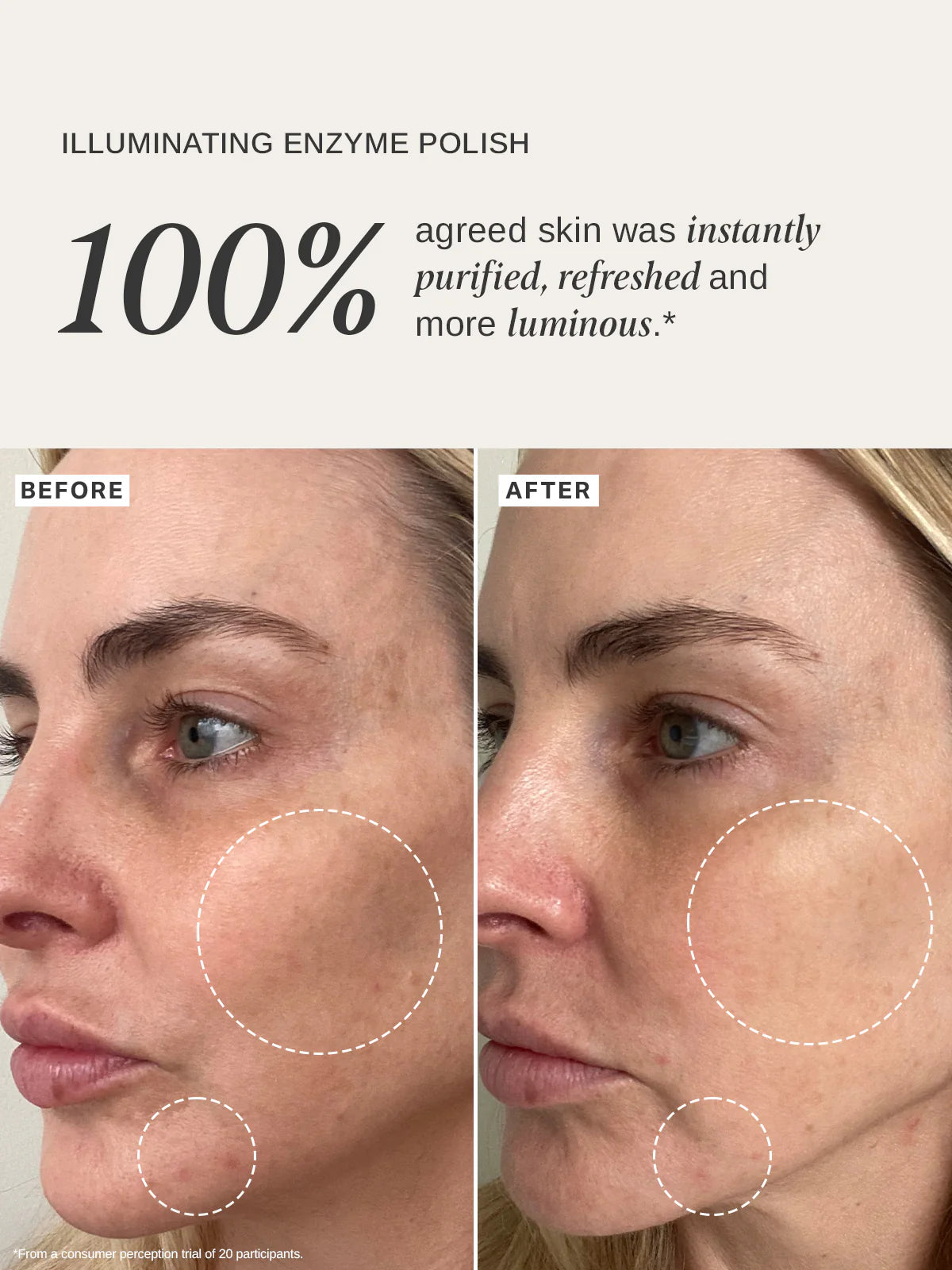 Alpha-H Illuminating Enzyme Polish avant et après