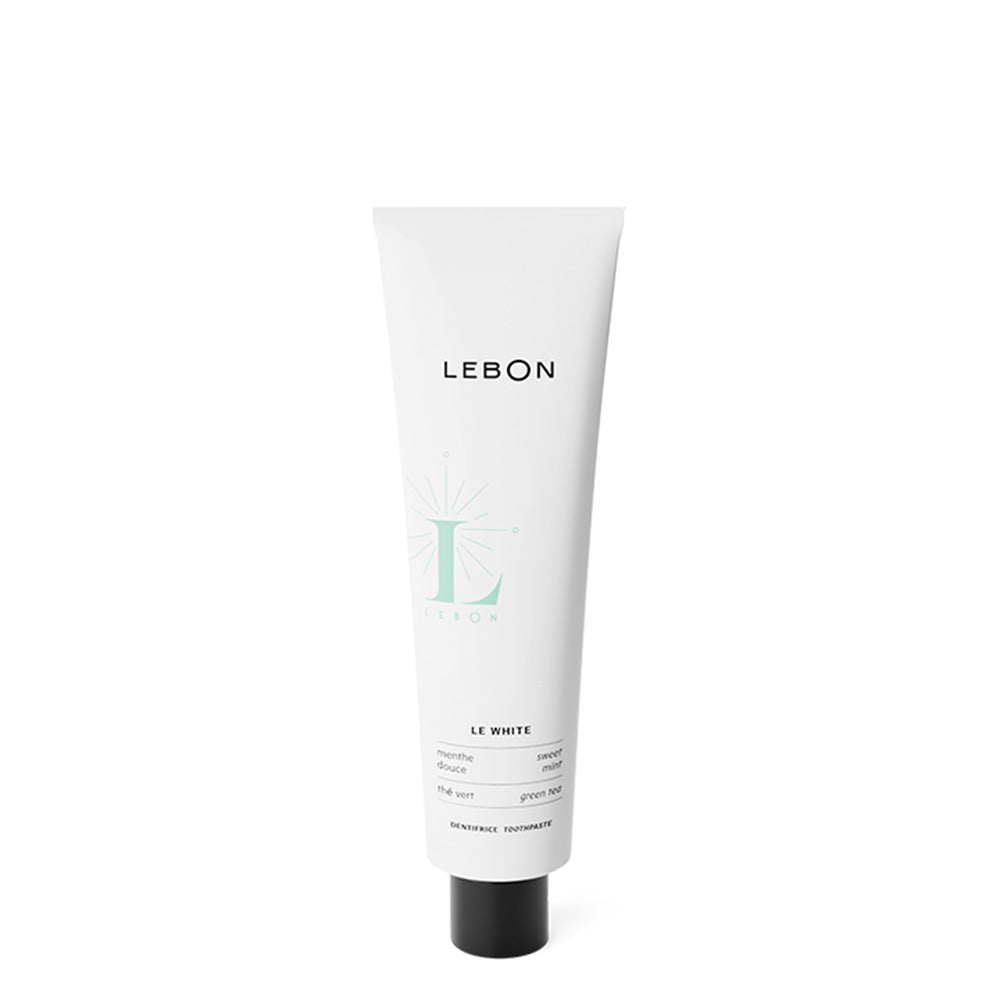 LEBON Le White - Dentifrice Thé Vert, Menthe Douce 75ml