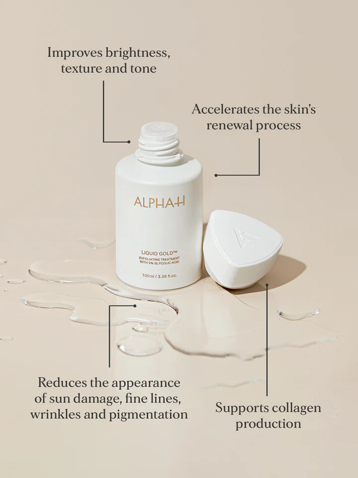 Liquid Gold Exfoliating Treatment 100ml | Alpha-H