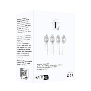 4 Replacement Brush Heads | LEBON