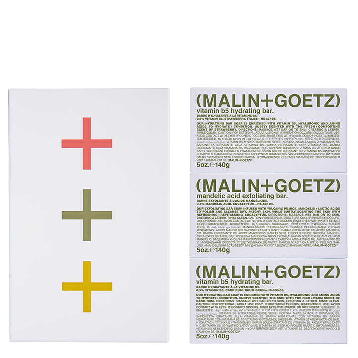 Malin+Goetz Le Trio de Savons Corps 3x 140g