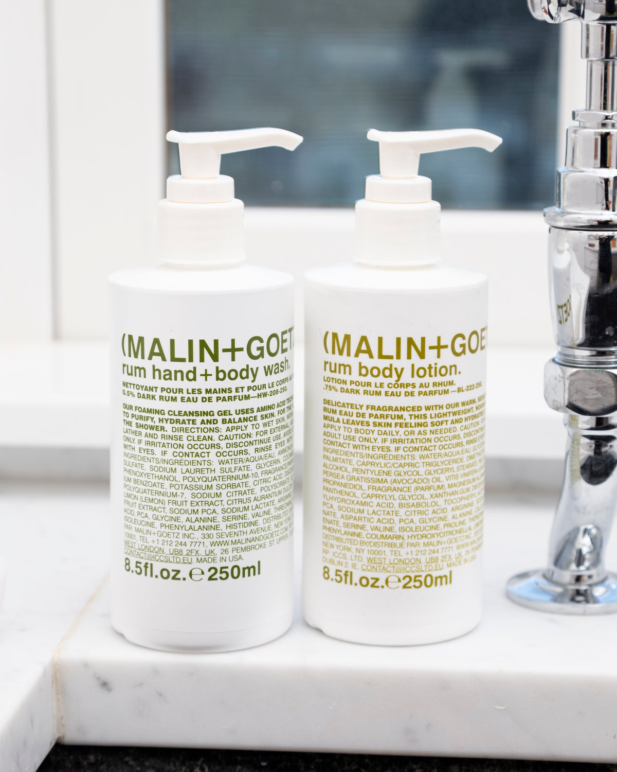 Malin+Goetz Rum Body Lotion et rum hand+body wash