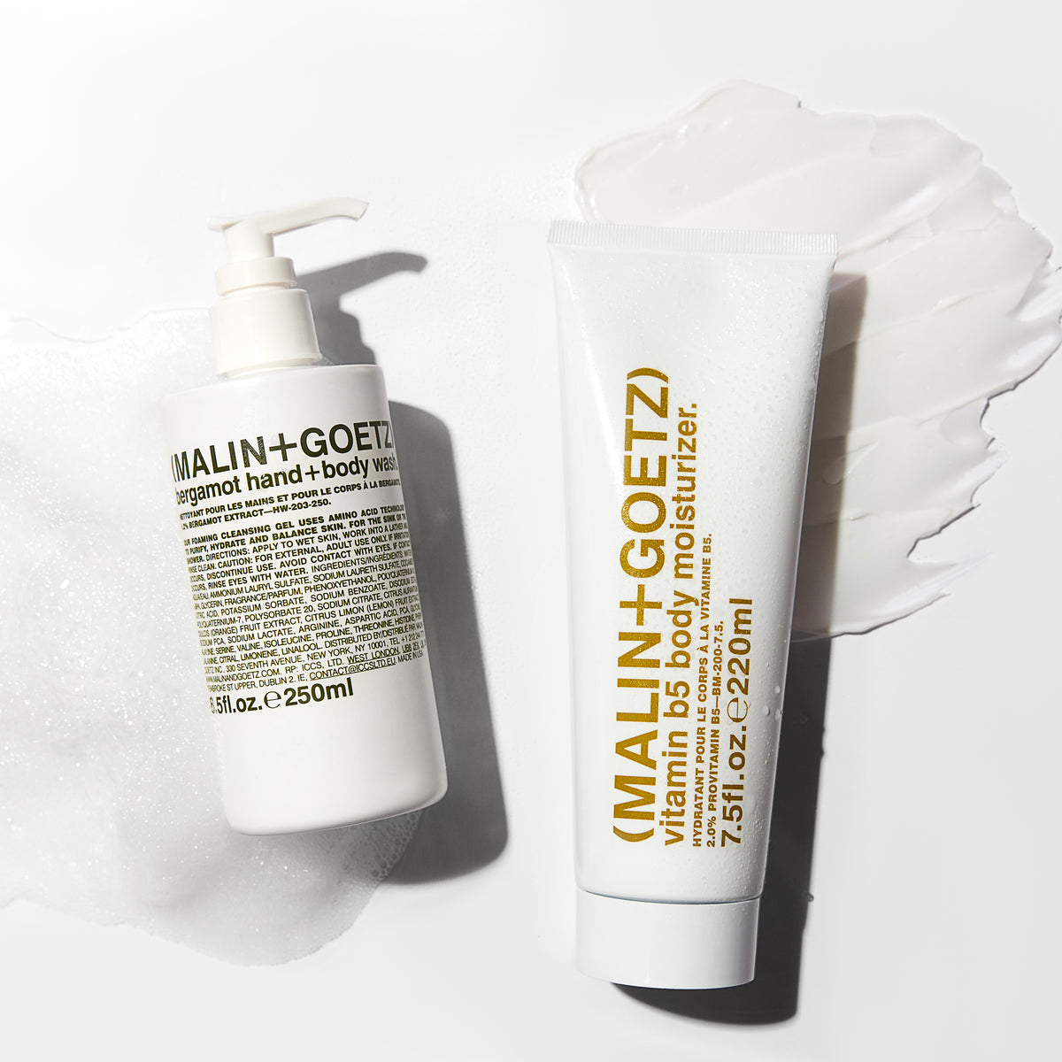 Malin+Goetz Vitamin b5 body moisturizer et bergamot hand+body wash
