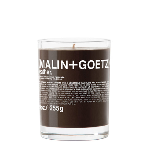 Bougie parfumée - Leather 255gr - Malin+Goetz