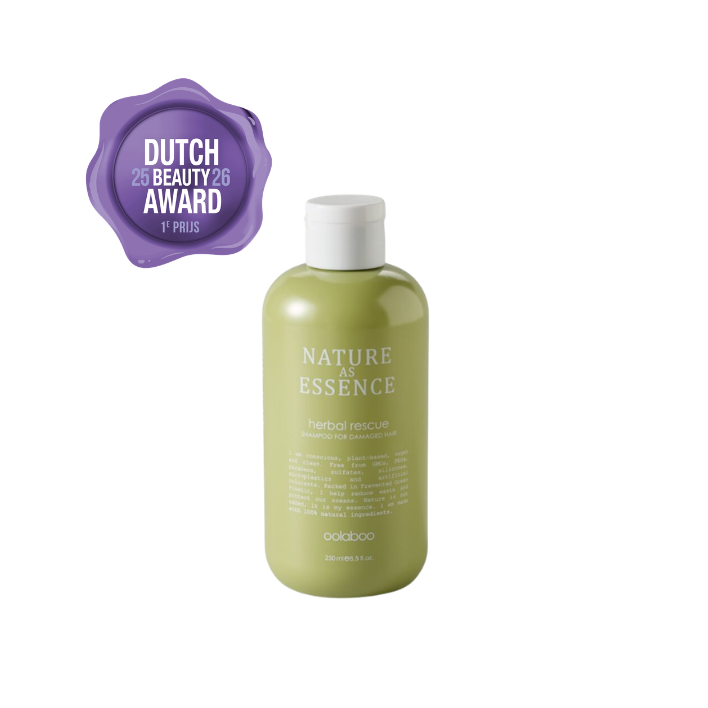 Oolaboo Nature As Essence Herbal Rescue Shampoo avec Dutch Beauty Award 2025