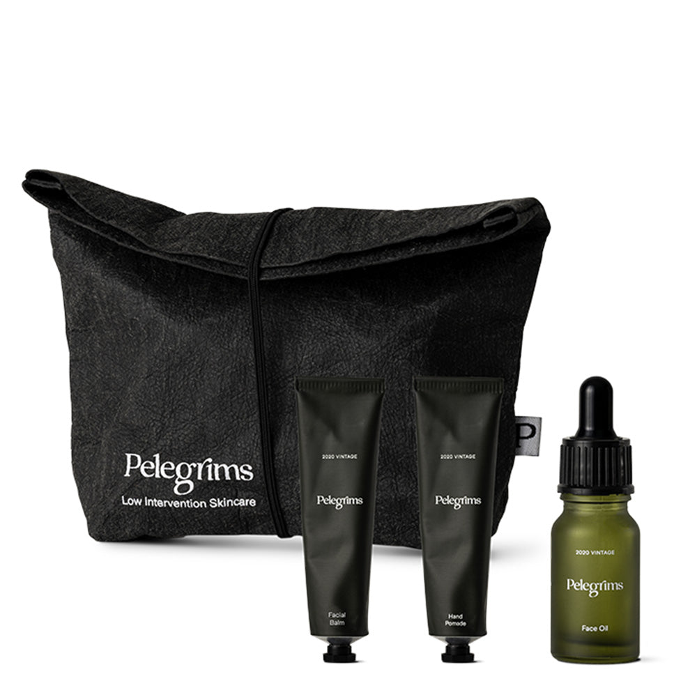 Pelegrims Set Découverte (Baume visage, Huile visage, Pommade mains) 3x10ml