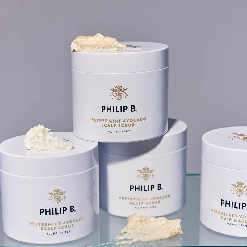 Philip B Peppermint Avocado Scalp Scrub ambiance