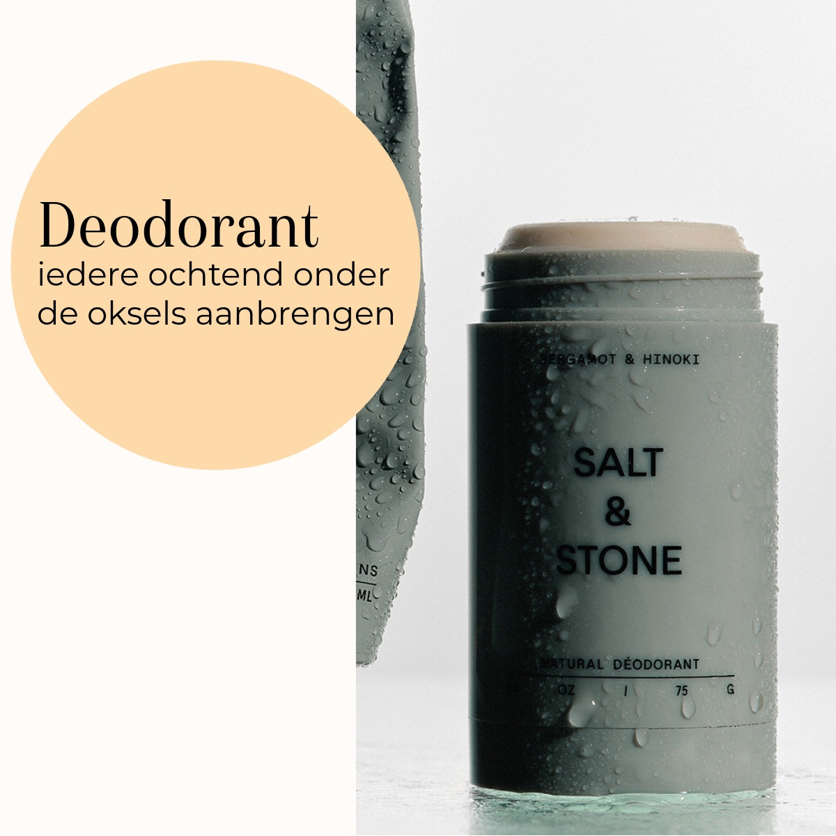 Natural Deodorant Gel - Bergamot & Hinoki Sensitive 75gr utilisation
