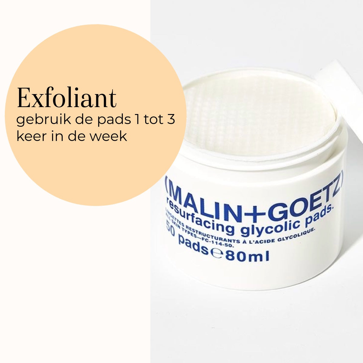 Resurfacing Glycolic Pads 80ml utilisation