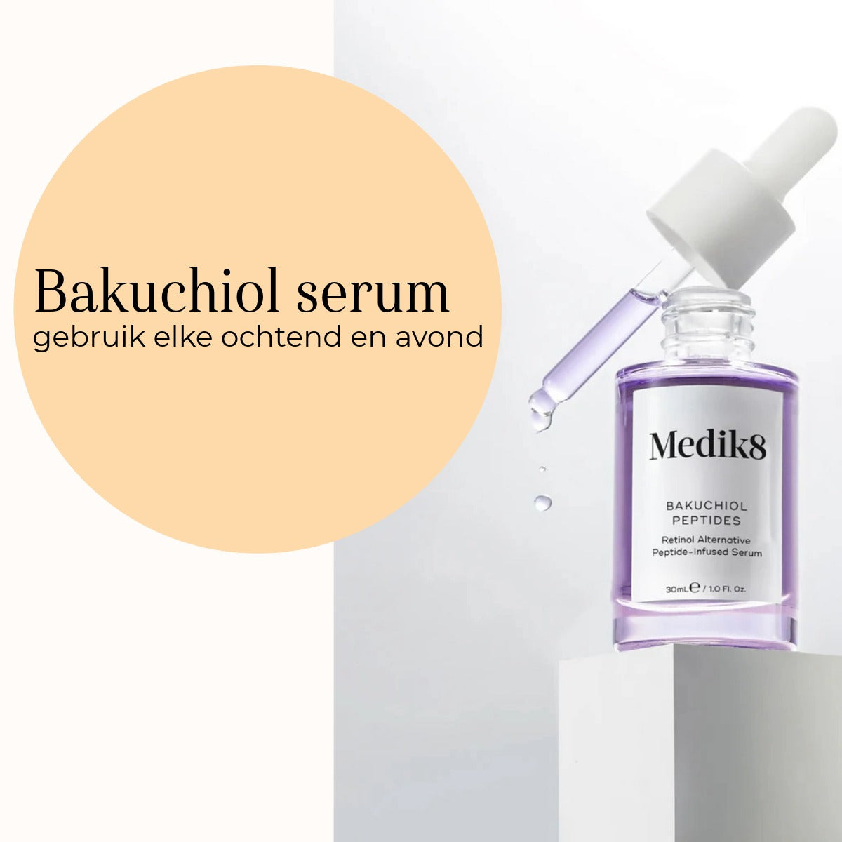 Medik8 Bakuchiol Peptides 30ml sérum au bakuchiol pour le matin et le soir