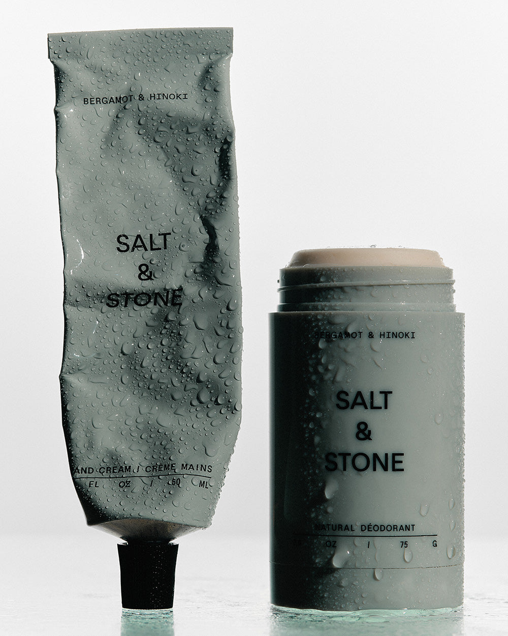 Salt&Stone Bergamot & Hinoki déodorant, crème pour les mains