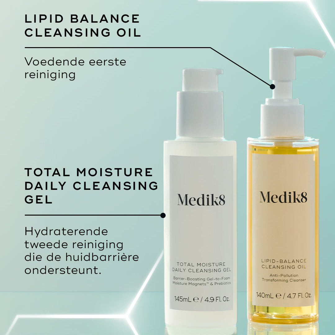 Medik8 Total Moisture Cleansing Gel 145ml double nettoyage à l’huile