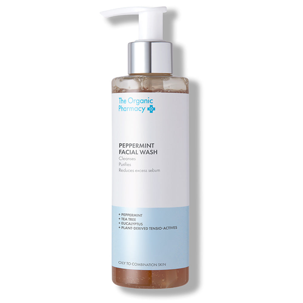 The Organic Pharmacy Nettoyant visage à la menthe poivrée 200 ml