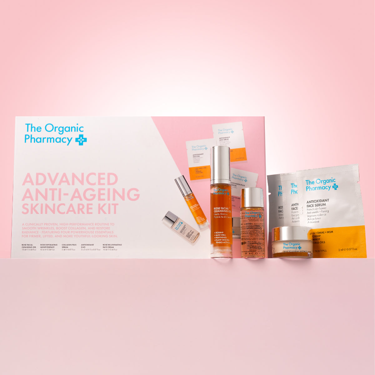 The Organic Pharmacy Advanced Anti Ageing Skincare Kit ambiance