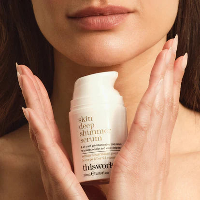 This Works Skin Deep Shimmer serum ambiance