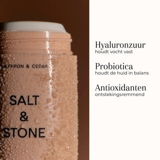 Natural Deodorant Saffron & Cedar 75gr ingredienten 