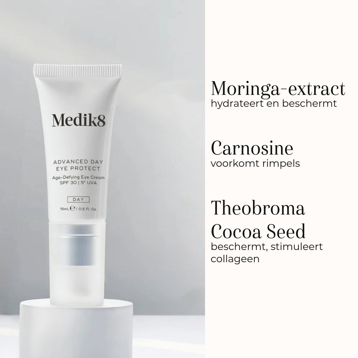 Medik8 Advanced Day Eye Protect 15ml ingrédients moringa et carnosine