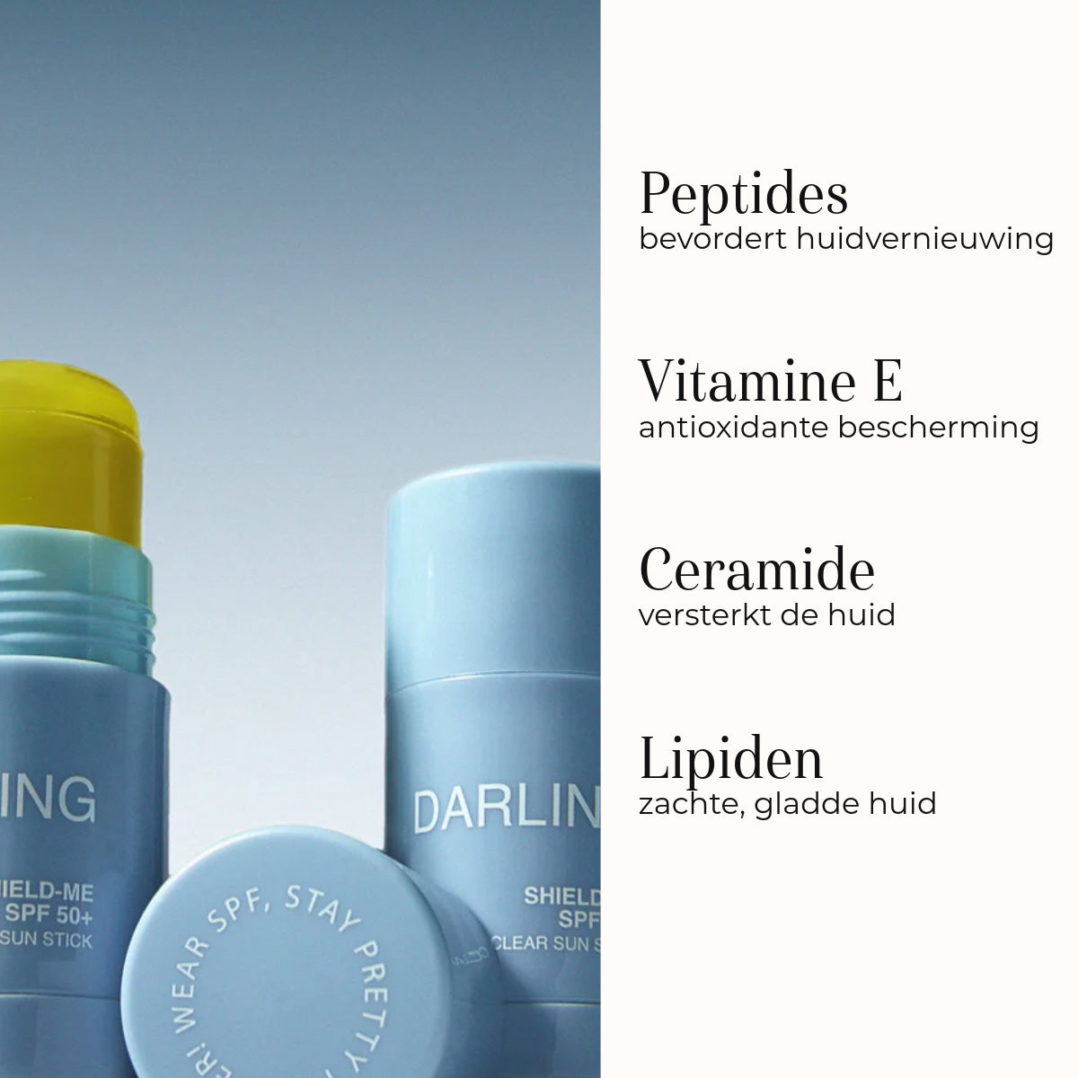 Shield-Me SPF 50 Clear Sun Stick 17gr ingrédients