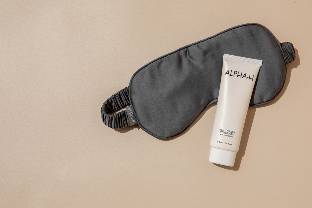 Alpha-H Beauty Sleep Power Peel avec un masque de nuit