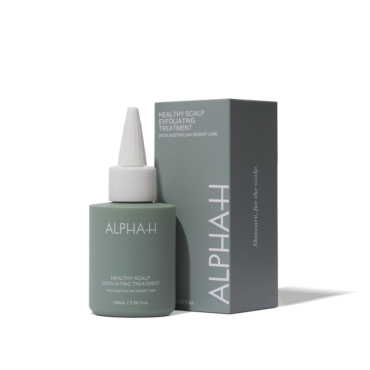 Alpha-H Healthy Scalp Exfoliating Treatment flacon avec son étui