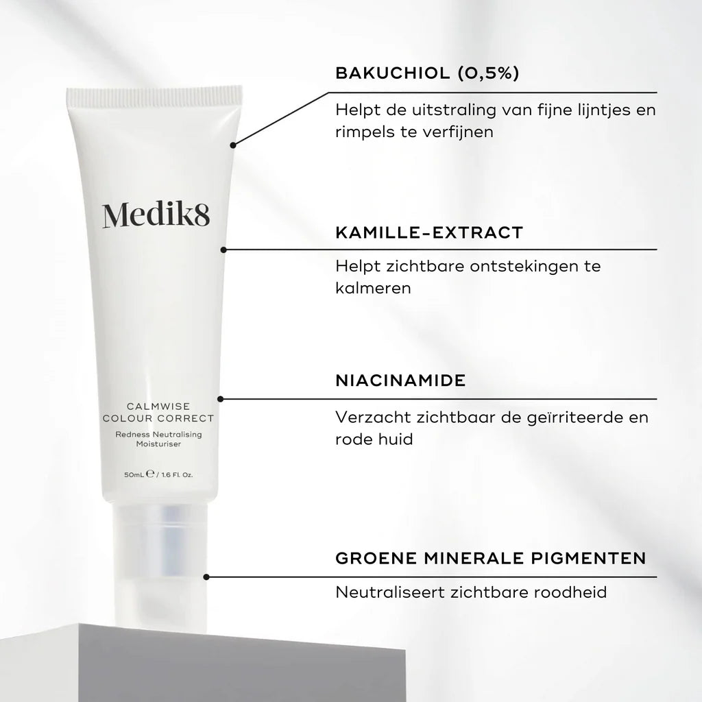 Medik8 Calmwise Colour Correct 50ml ingrédients bakuchiol et niacinamide