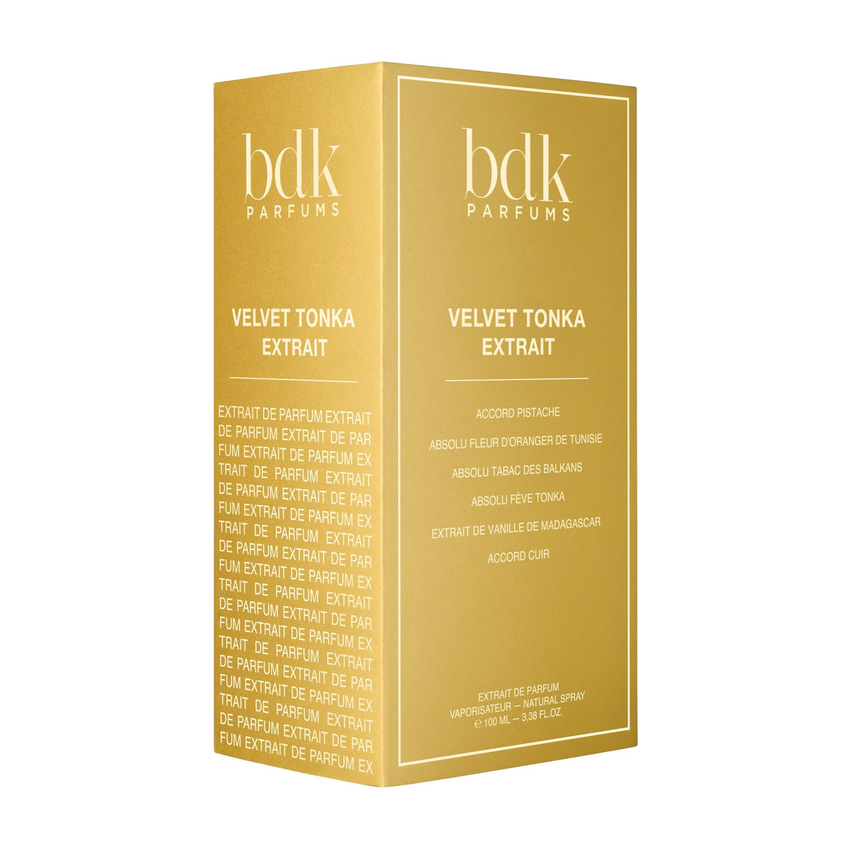 BDK Parfums Velvet Tonka Extrait 100ml coffret doré