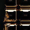 BDK Parfums Velvet Tonka Extrait bouchons dorés vus de dessus avec feuille d’or