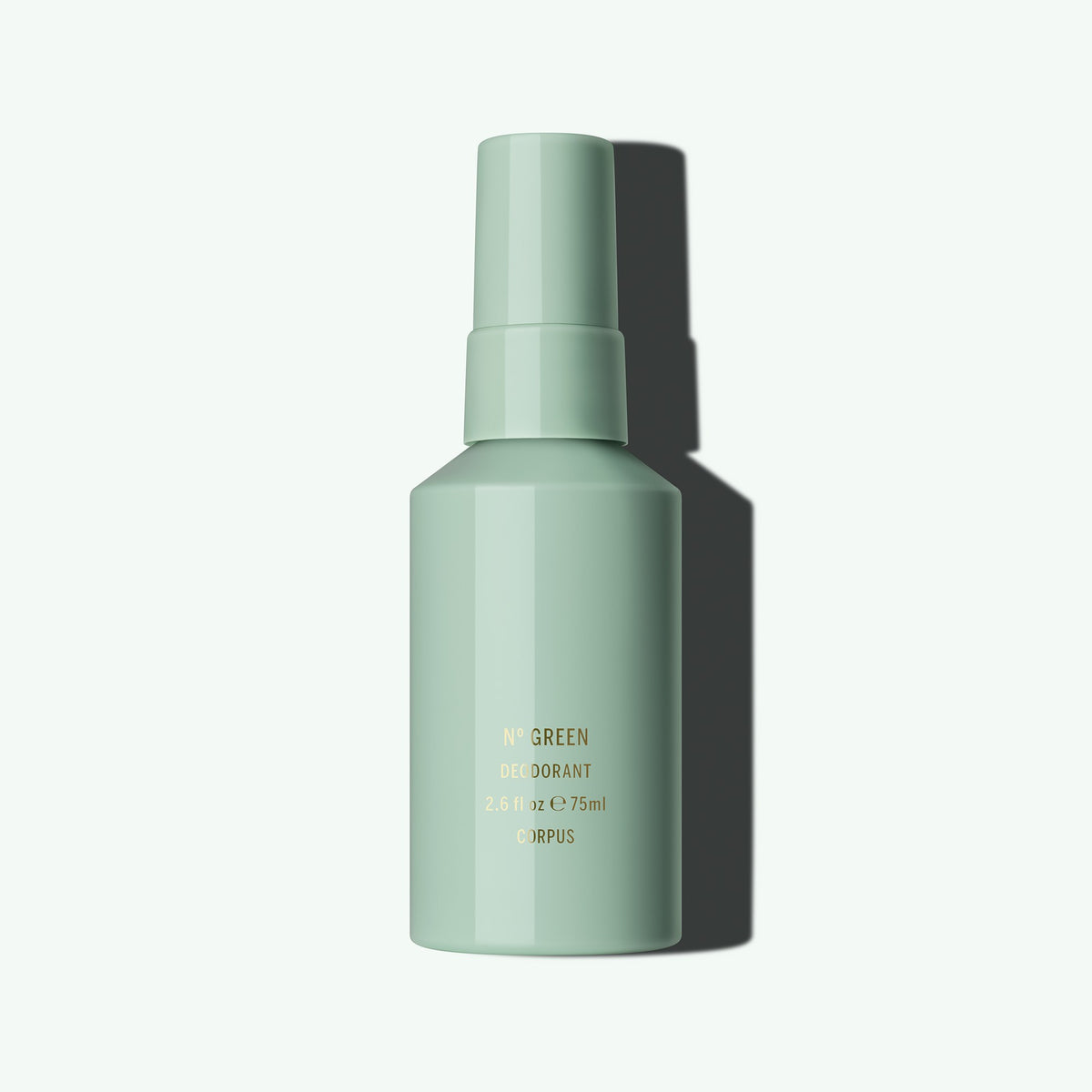 Corpus Naturals Deodorant Spray No. Green flacon op mintgroen