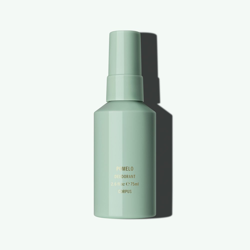 Corpus Naturals Deodorant Spray Pomelo 75ml flacon op mintgroen