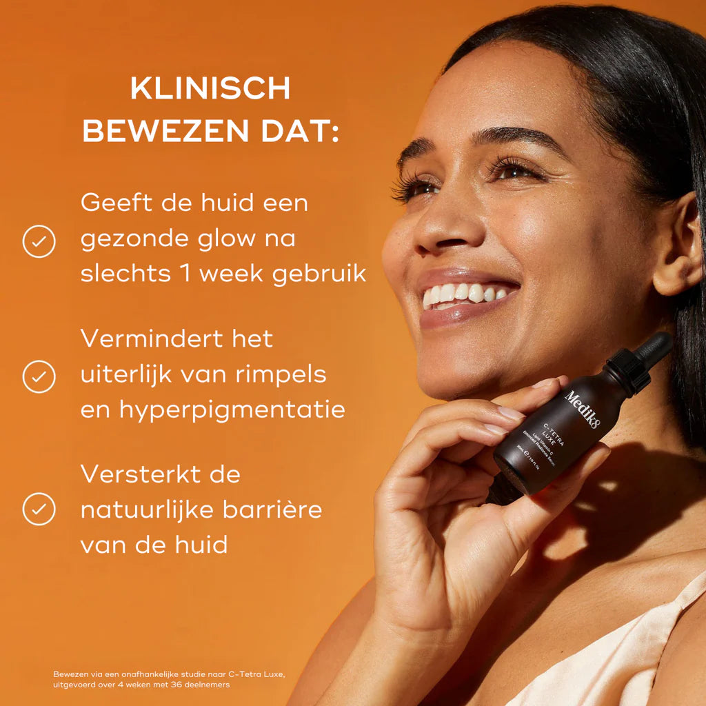 Medik8 C-Tetra Luxe 30ml modèle avec résultats cliniquement prouvés