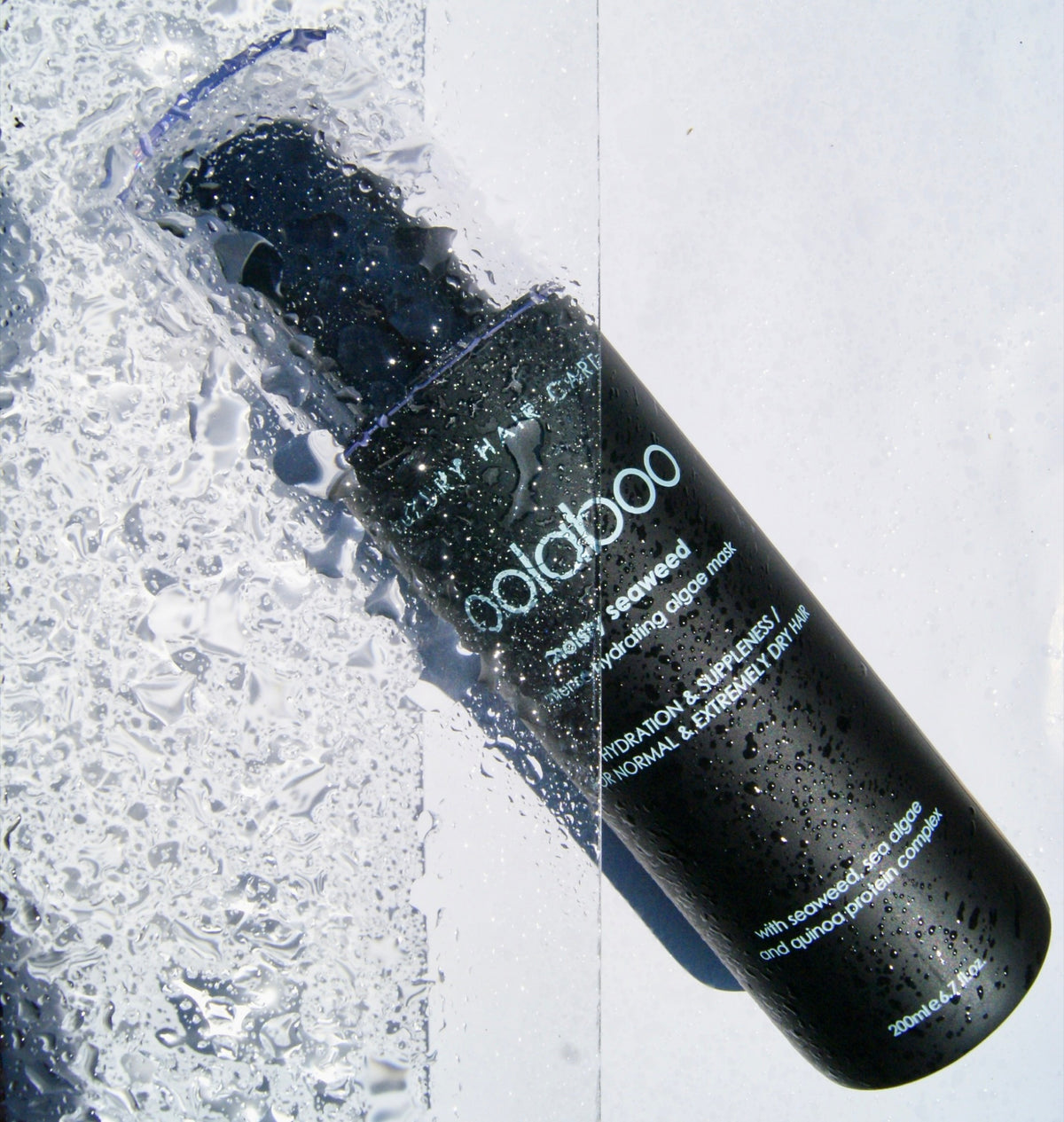 Oolaboo Moisty Seaweed masque capillaire avec gouttes d’eau