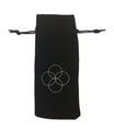 Oolaboo Rosé Quartz Beauty Roller pochette de rangement en velours noir