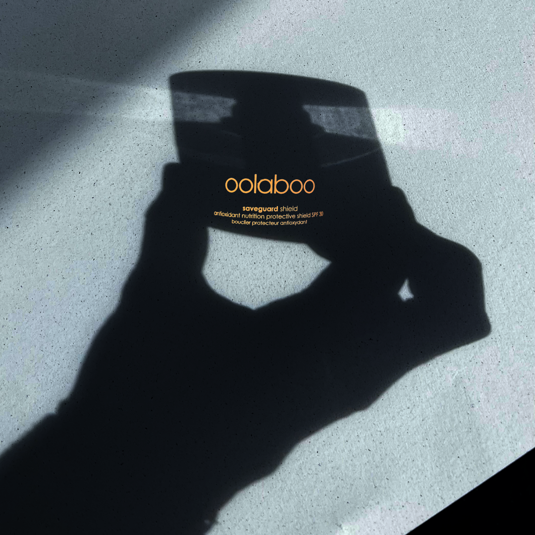 Oolaboo Saveguard Protective Shield SPF30 avec l’ombre d’une main